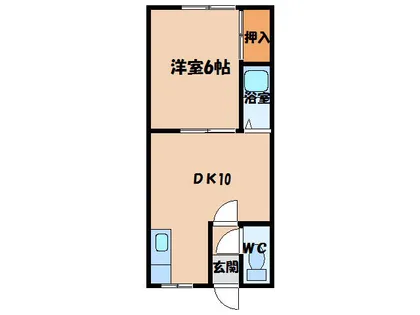 ルーベデンス川原壱号館【201号室】の間取り