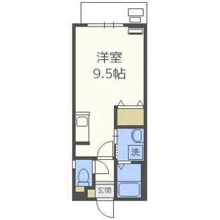 マイプレイス千早駅南【203号室】の間取り