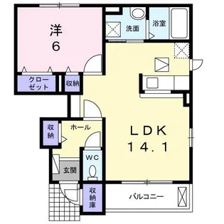 インサイドⅡ【1階】の間取り