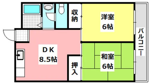 ワコーレジデンス【305号室】の間取り