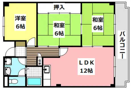 エスポワール茨木【2階】の間取り