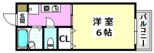 ハイツオリオン【1階】の間取り
