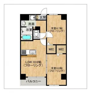 レイ和白【5階】の間取り