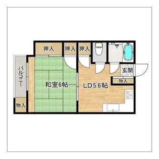 室見マンション【505号室】の間取り