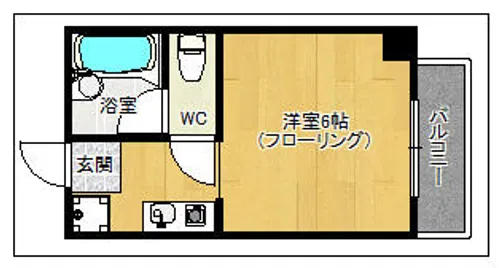 ルエメゾンロワール白木原【404号室】の間取り