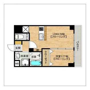 第47川崎ビル【502号室】の間取り