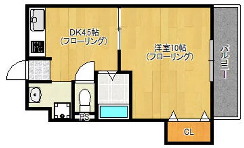 ウィンヒル西立花【305号室】の間取り