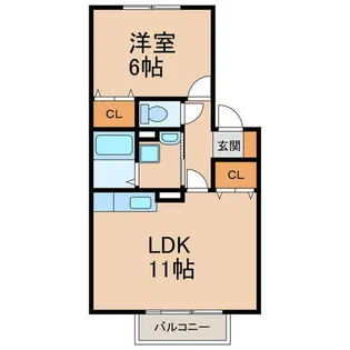 サライⅢ【2階】の間取り