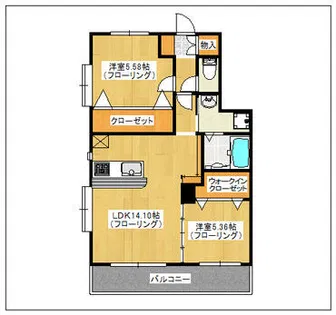 カーサマローネ【301号室】の間取り