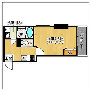 クロスステージ大濠公園【902号室】の間取り
