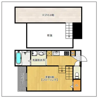 Me-rize【202号室】の間取り