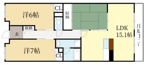 パデシオン桃山南【3階】の間取り