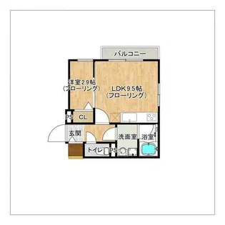 ヴィラージュ南福岡【201号室】の間取り