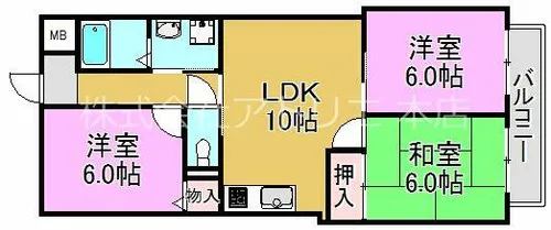 グランミッシェル【7階】の間取り