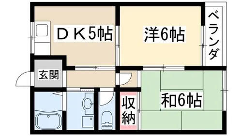 ヒルズ梅ヶ丘【1階】の間取り