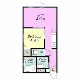 ノア名駅南【2階】の間取り