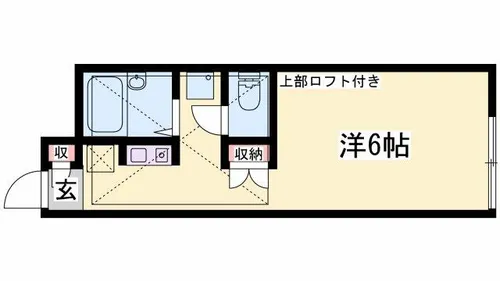 サニーフラット辻井【203号室】の間取り