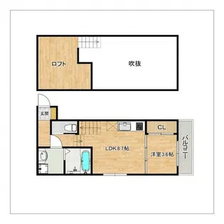 ZEN TERRACE梅林【205号室】の間取り