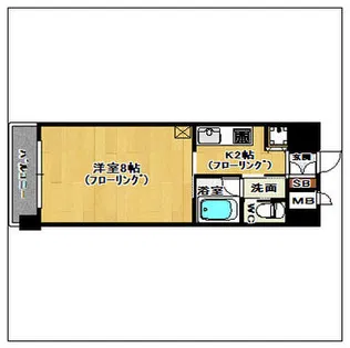 ニシコービル香椎【1206号室】の間取り