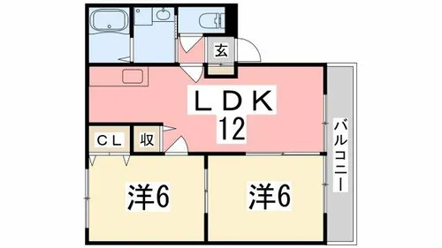 フルーレ【103号室】の間取り
