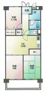 パレス朝霧ケ丘【9階】の間取り