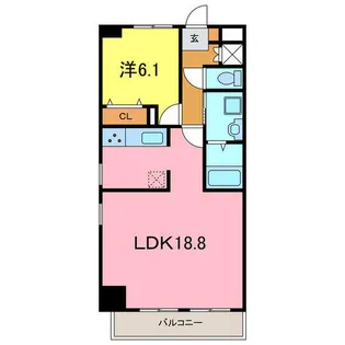 Casa VERDE【13階】の間取り