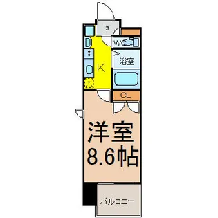 パルティール今池アネックス【6階】の間取り