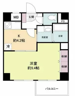 大阪府大阪市中央区材木町【マンション】の間取り