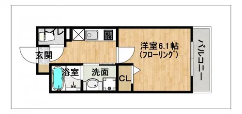 エルプレイス香椎駅前【503号室】の間取り