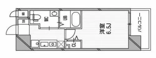 アスリート本町リバーウエスト【5階】の間取り