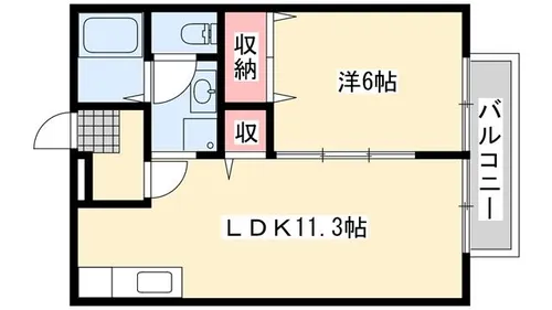 ドリームカム21A【A203号室】の間取り