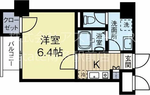 福岡県福岡市中央区白金2丁目【マンション】の間取り