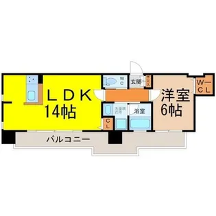 ファーストレジデンス栄【11階】の間取り