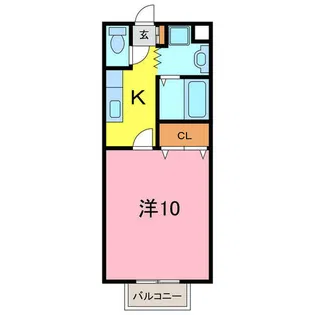 ハイツ ウィステリア【1階】の間取り