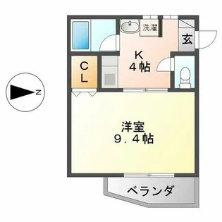 アベニュー野立【1階】の間取り