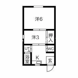兵庫県尼崎市善法寺町【アパート】の間取り