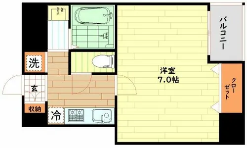 大阪府大阪市西区江之子島1丁目【マンション】の間取り