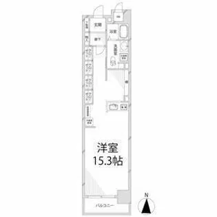 キャッスルコート西新町【204号室】の間取り