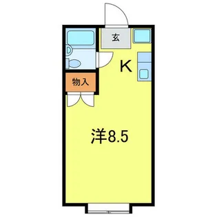 クレストコートB【2階】の間取り