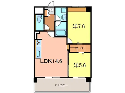 サンコートTSUIJI【1階】の間取り