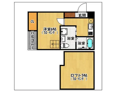 Scarlet 高宮【2階】の間取り