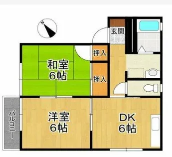 グリーン・メドゥA棟【2階】の間取り