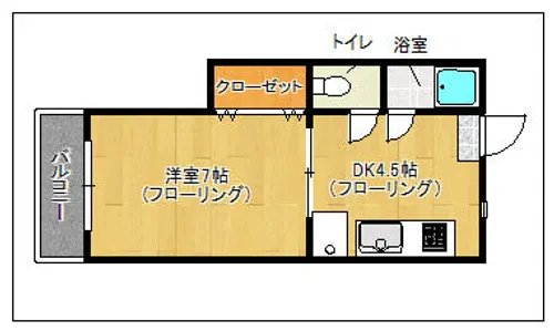 シルキー城西【307号室】の間取り