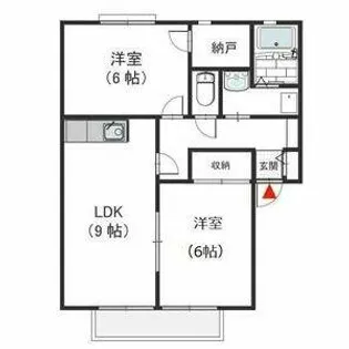 カサフェリス A【2階】の間取り