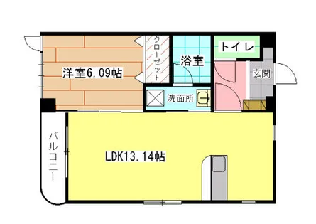 福岡県北九州市小倉北区上富野2丁目【マンション】の間取り
