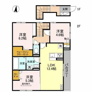 プティ・パレ【2階】の間取り