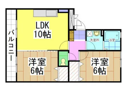 福岡県北九州市八幡西区東浜町【アパート】の間取り