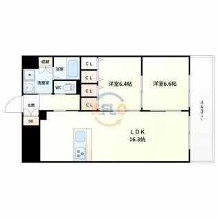 第2関根マンション【9階】の間取り