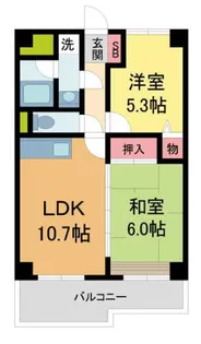 高橋ガーデンロイヤル【401号室】の間取り