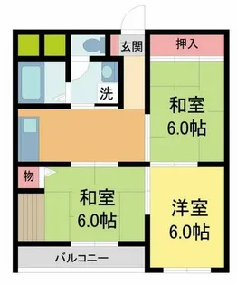 西宮ルモン【502号室】の間取り